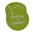 thumbnail image 1 of Inkdotpot Silver Foil Paper Hang Tags Cheers To Retirement Favor Tags 100 Pieces, 1 of 6