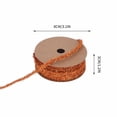 thumbnail image 2 of Flocked Christmas Ribbon Decorative DIY Craft Ribbon for Gift Wrapping Tree Wreath Holiday Decoration Festive Party Wedding Home Decor Easy to Use Luxury Texture, 2 of 9