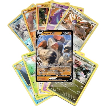 Pokemon Cartes 50 Cartes Assortiment avec V Pokemon Garanti