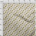thumbnail image 3 of oneOone Velvet Light Yellow Fabric Floral Craft Projects Decor Fabric Printed By The Yard 58 Inch Wide, 3 of 4