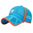 thumbnail image 2 of Youth Trucker Cap With Adjustable Snapback Unisex Kids Breathable Baseball Cap Hat Sun Hat winter hats Multicolor, 2 of 7