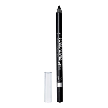 Rimmel Crayon Hydrofuge Scandaleyes Kohl Kajal, formule douce, estompable, couleur intense, longue durée sans bavure, 100% sans cruauté