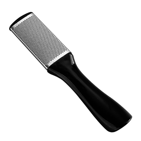 pitrice Portable Foot File Stainless Steel Callus Remover Scrubber Removers Plastic Handle Pedicure Tools Householde Beauty Salon Black