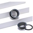 thumbnail image 2 of GHSDFBB 2 Pcs 316L Acier Inoxydable Vis Tunnel Bouchon d'Oreille Extensible Jauge 0G-1 Pouces, 2 of 5