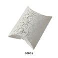 thumbnail image 3 of Shengyu 50 Pieces Pillow Candy Box Paper Festival Birthday Celebration Chocolates Favors Snacks Present Storage Package Children Silver Pattern, 3 of 6