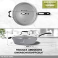 thumbnail image 4 of Starfrit The Rock Terra 12" Deep Fry Pan with Lid, Ceramic Non-Stick, Scratch Resistant, Oven & Dishwasher Safe, Gas Electric Ceramic Halogen Cookware, Healthy Cooking, 4 of 10