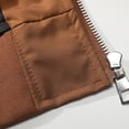 thumbnail image 3 of Mens Jackets Casual Stand Collar Flight Jacket Solid Long Sleeve Hooded, 3 of 8