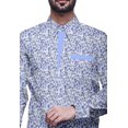 thumbnail image 4 of BESTMAN Chemise Habillée Décontractée pour Homme à Manches Longues, Coupe Ajustée, en Coton, à Boutons, 4 of 5
