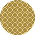 thumbnail image 1 of Ahgly Company Machine Washable Indoor Round Transitional Orange Area Rugs, 5' Round, 1 of 1