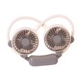 thumbnail image 3 of Ventilateur de Cou Portable à Porter Ventilateurs Portables 2 Vitesses Réglage USB Rechargeable Blanc, 3 of 7