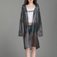 thumbnail image 1 of Raindrops 1Set Reusable Rain Poncho Long Poncho for Wet Weather EVA Material Thicken Style, 1 of 8