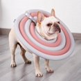 thumbnail image 2 of pitrice Adjustable Dog Collar Recovery Anti-Bite Cone Soft Protector for Pet Cat Gray Pink S, 2 of 8