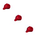 thumbnail image 1 of Wweixi Warm Up In Style With Fashionable Wool Cap For Cold Weather Knitted Hats Knitted Caps Funny Hat Wool Hat Ear Protectors red 3Set, 1 of 6