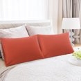 thumbnail image 1 of REGALWOVEN Soft Microfiber Pillowcases Set of 2 Pillowcases Standard Orange 20"x26", 1 of 10