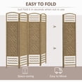 thumbnail image 4 of HOMCOM 5.6ft Folding Room Divider, Freestanding Privacy Screen for Bedroom, 4 of 10