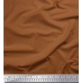 thumbnail image 1 of Soimoi Brown Velvet Fabric Diamond Geometric Print Fabric by the Yard 58 Inch Wide, 1 of 5