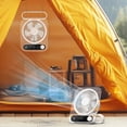 thumbnail image 2 of Ohufall USB Rechargeable Portable Fan Wall Mount And Stand Multi Speed Cooling Fan For Bedroom Office, 2 of 7