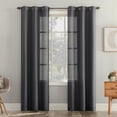 thumbnail image 1 of Mainstays Waffle Weave 2-Pack Light Filtering Grommet Window Curtains Panel Pair, 1 of 8
