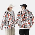 thumbnail image 4 of Vsdgher Chandails à Capuchon pour Adultes à Imprimé de Vie Moderne Maillot Dermoprotecteur pour Hommes Femmes, Chandails de Pêche à Manches Longues avec Protection Solaire pour Course Athlétique Natation-3X-Grand, 4 of 7