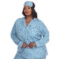 thumbnail image 4 of White Mark Women's Three-Piece Button-Down Pajama Set, 4 of 5