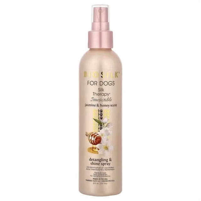 Biosilk, Silk Therapy®, Detangling & Shine Spray, For Dogs, Jasmine & Honey, 8 fl oz (237 ml)