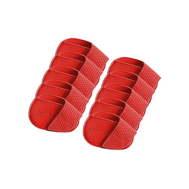 fastboy Golf Head Covers PU Portable Protector for Athlete Travel Golf Training Red Small