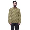 thumbnail image 1 of Atasi Long Sleeve Kurta For Men Printed Cotton Flex Spread Collar EthnicShirt, 1 of 1