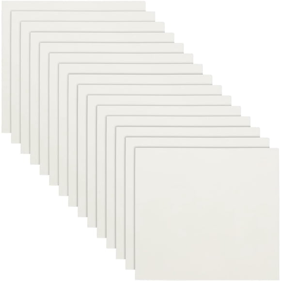 20Pcs 7.9x7.9 Inch Mat Board Center White Paper Picture Photo Frame Mat Backer Boards for Frame Picture Framing Backing