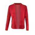 thumbnail image 4 of TIMIFIS Womens Casual Blazers Open Front Long Sleeve Work Office Jackets Blazer-Red - Fall/Winter, 4 of 5