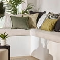 thumbnail image 2 of Bouclair Green Taha Decorative Pillow 19x19 in (48x48 cm), 2 of 10