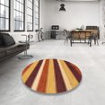 thumbnail image 3 of Ahgly Company Tapis d'Intérieur Carrés Abstraits Jaunes Abstraits pour Aire, 7 Pieds Carré, 3 of 6