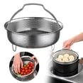 thumbnail image 2 of XIPYYKM Stainless Steel Steamer Basket for Pot, 8.66inch/22cm Vegetable Steamer Basket Insert Steaming Rack with Handle, Vegetables Fruit Strainers and Colanders for Home Kitchen Cooking, 2 of 9