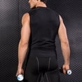 thumbnail image 4 of Men's Athletic Compression Shirts Sleeveless Tank Top Slim Running Sports Workout Base Layer Undershirt, 4 of 6