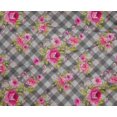 thumbnail image 4 of oneOone Polyester Lycra Fabric Leaves & Floral Check Printed Fabric 1 Yard 56 Inches Wide, 4 of 4