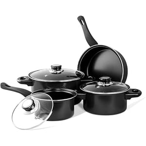 Alpine Cuisine 7-Piece Ensemble d'articles de cuisine en acier au carbone