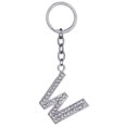 thumbnail image 1 of Key Chain Rhinestone A to Z Design Pendant Keychain Key Ring for Handbag Decor, 1 of 8