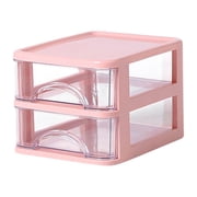 Drawers Organizer Storage Mini Desk Organizer Drawer, Cute Plastic Desktop Art Craft Storage Drawer, Office Supplies Stationery Makeup Jewelry Box Organizer with Storage for Office Desk Vanity