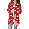 thumbnail image 1 of CEHVOM Woman Fashion Pocket Solid Color Long Sleeves Knit Cardigan Loose Tops Blouse Sweater Clearance, 1 of 6
