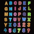 thumbnail image 4 of 36 Pcs Breloques de Poignet en PVC Lumineuses Lettres Breloques de Chaussures Chiffres Décorations de Chaussures, 4 of 10