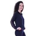 thumbnail image 3 of Moomaya Veste Zippée Unie pour Femmes, Haut de Jogging à Manches Longues avec Poches, 3 of 7