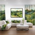 thumbnail image 3 of Designart - Green Mountains Watercolor - Landscape Painting Framed Canvas Print, 3 of 4