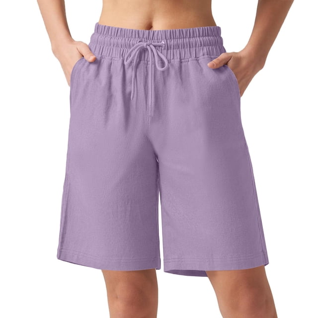 Summer Clearance! Womens Plus Size Pants,Summer Pants for Womens,Ladies' Summer Fashionable Design Casual And Comfortable High Waisted Loose Drawstring Multi Pocket Five Quarter Pants