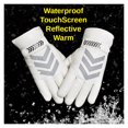 thumbnail image 1 of Winter PU Leather Motorcycle Gloves Waterproof Windproof Riding Gloves Reflective Strip Warm Motocross Work Gloves Black White ,Durability and Dexterity, 1 of 9