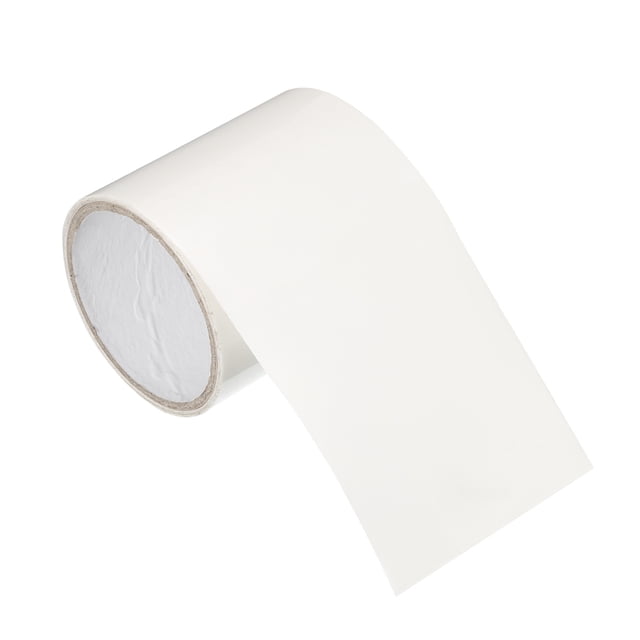 Unique Bargains Ruban Adhésif 4 Pieds x 5 Pieds Ruban d'Étanchéité Imperméable Patch de Réparation de Fuite en Blanc, Montré en Rouleau avec une surface en PVC Lisse. Ce Ruban de Réparation Imperméable Est Conçu pour Sceller les Fissures, les Fuites et les Interstices sur des Matériaux comme le Plastique, le Métal, le Verre et le Tissu. Il Présente un Dos Adhésif Fort pour une application Sécuritaire, Même dans des conditions Humides, et Crée un Joint Étanche pour Prévenir les Dommages Causés par l'Eau. Convient pour Réparer les Tentes, Bâches, Doublures de Piscine, Gouttières, Tuyaux et Équipement Extérieur