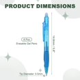 thumbnail image 2 of Uxcell 6Pcs Erasable Gel Pens, 0.5mm Retractable Fine Point Heat Erasable Marking Pen Smooth Writing Fabric Markers for Sewing Drawing Writing Planner, Sky Blue Ink, 2 of 7