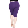thumbnail image 3 of Stretch Is Comfort Women's Plus Size Knee Length Leggings| Adult X-Large - 7x, 3 of 5