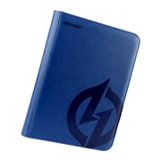 Xuanheng PU Leather Folder Album Binder Holder with Zipper, Blue, 1 Count