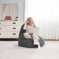 thumbnail image 1 of Lounge & Co Dark Grey Sherpa Bean Bag Cover, 1 bean bag cover, 1 of 5