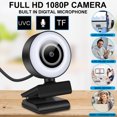 thumbnail image 1 of cpengpj Clearance Webcam With LED Light 1080P HD Web Camera Auto Focus 4MP Microphone, 1 of 9