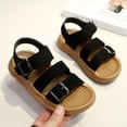 thumbnail image 4 of JDQJBZ Boys's Sandals Toddler Retro Hook Loop Closure Summer Beach Sandals Soft Sole Non Slip, 4 of 5